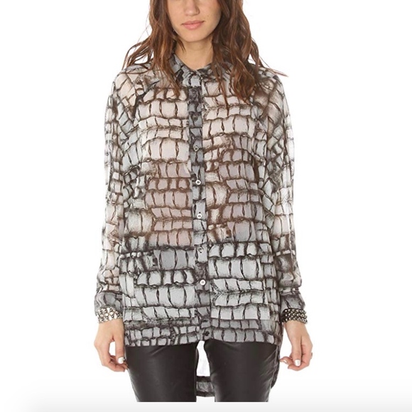 Evil Twin Tops - Evil Twin Snakeskin All That Remains Top SZ S